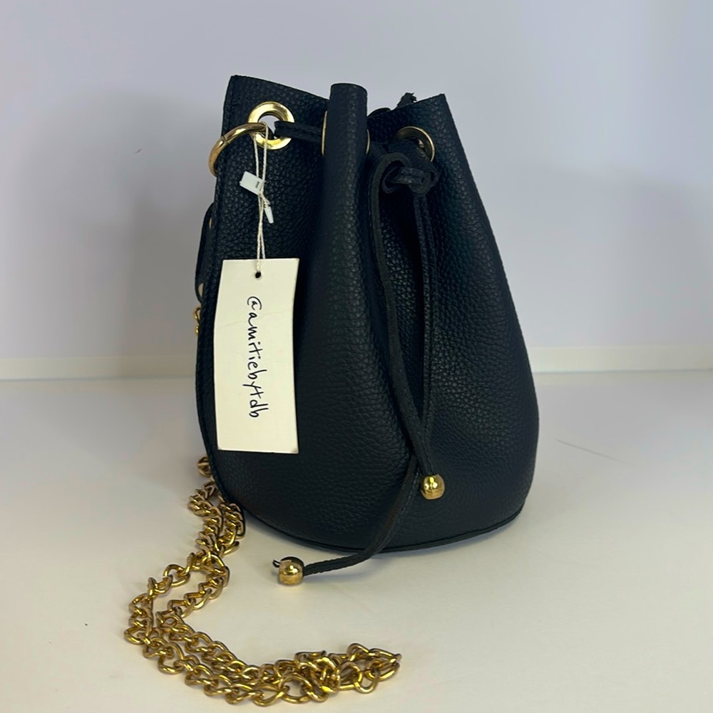 Black and Gold pouch bag